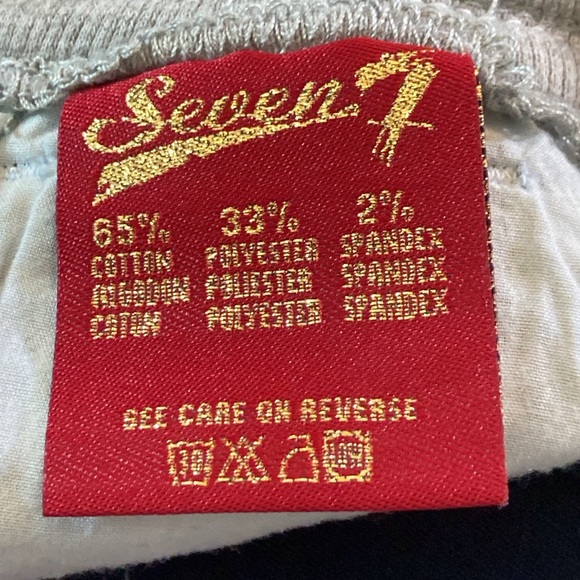 Seven 7 For All Mankind Blue Denim New No Tag Shorts with Gray Waistband Sz,16 - Picture 7 of 9